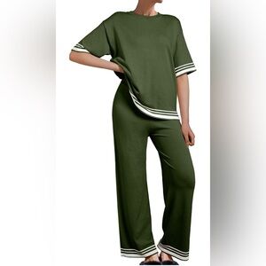 Lounge Sets for Women Casual 2 Piece Sweater Sets Loose Knit Womens Pajama Sets
